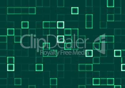 abstract background of mosaic green tiles