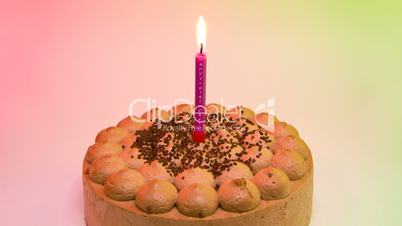 Birthday Cake 1 "Happy Birthday" Candle