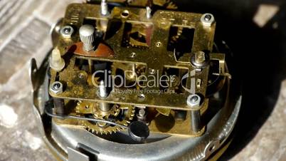 internal structure of Watch,bearings,gears.