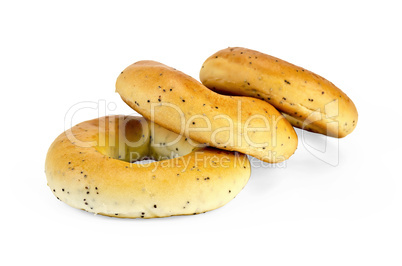 Bagels with poppy seeds