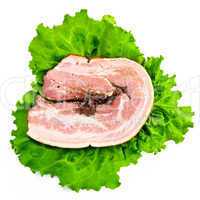 Meatloaf with salad