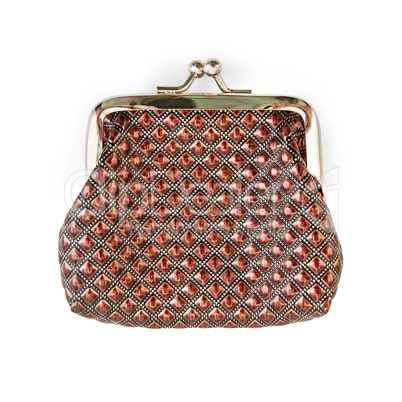Purse brown with a pattern Purse brown with a pattern