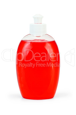 Soap red liquid