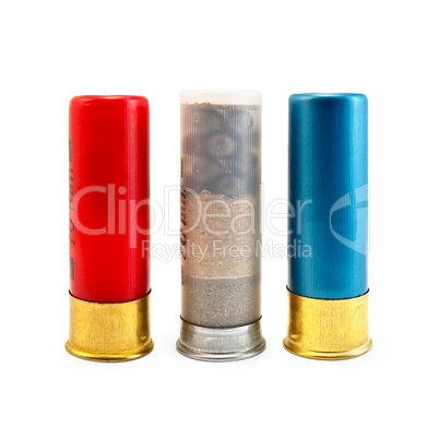 Three multi-colored cartridge