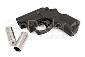 Traumatic pistol with ammunition