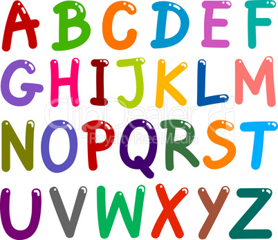 Colorful Capital Letters Alphabet