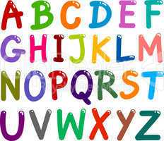 Colorful Capital Letters Alphabet