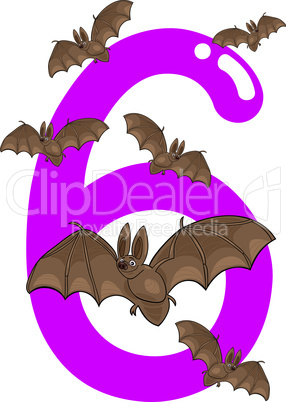 number six and 6 bats