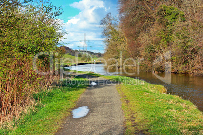 Forth and Clyde Canal in Springtime, Scotland