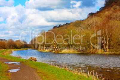 Forth and Clyde Canal in Springtime, Scotland