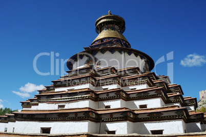 Grand pagoda at Gyangze lamasery,Tibet