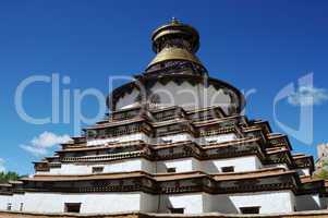 Grand pagoda at Gyangze lamasery,Tibet