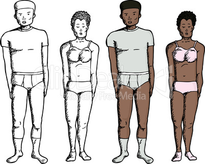 People in Underwear