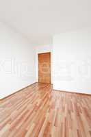 empty room with door