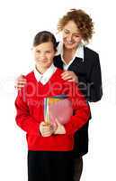 Teacher with teen student