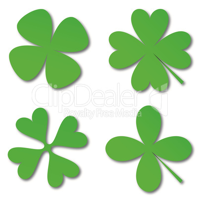 Green cloverleafs