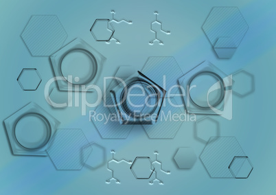 Abstract background form of honeycombs