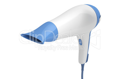 Hair dryer isolated on white