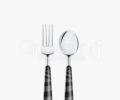 Fork spoon and knife