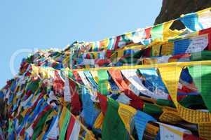 Prayer flags in Tibet