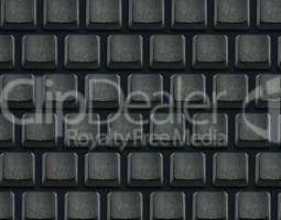 Keyboard with blank buttons