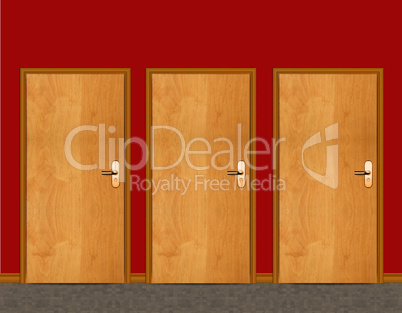 apartment wooden door