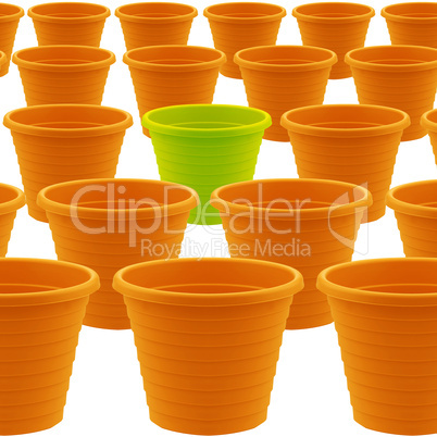 plastic garden pot