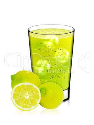 Glass of a lemon