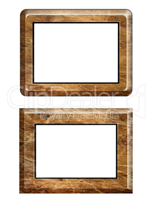 wooden frames