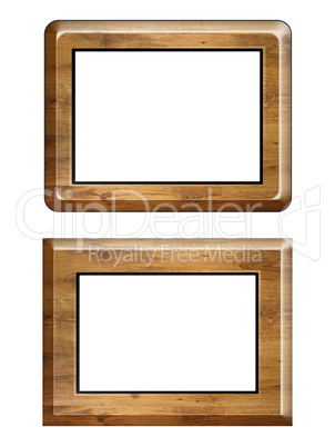 wooden frames