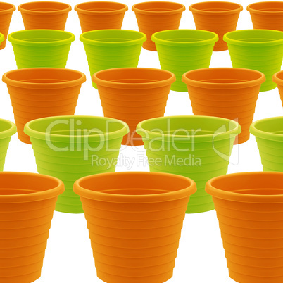 plastic garden pot
