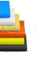 Set of colored books