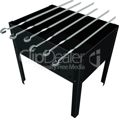 barbecue grill on a white background.