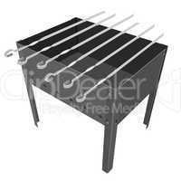 barbecue grill on a white background.