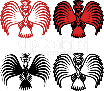 Eagle symbols and tattoo, vector illustration.