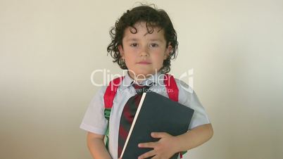 Portrait of a little student