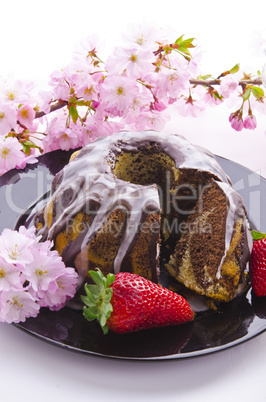 spring marble cakes