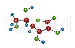 Molecule of Vitamin C