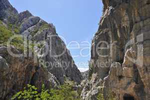 Paklenica-Schlucht, Kroatien