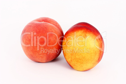 Ripe peach and nectarine