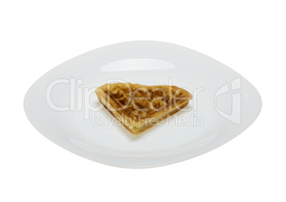 White plate isolated