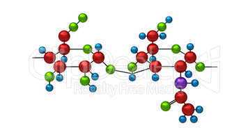 Molecule of hyaluron