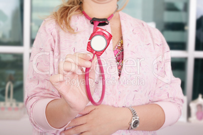 Macro shoot of medical person for health insurance