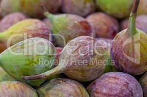 fresh figs closeup on a market