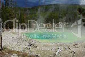 Gren hot pool in Yellowstone National Park, Wyoming