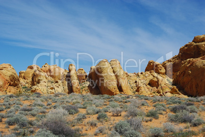 Rock formations in Valley of Fire, Nevada