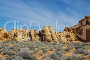 Rock formations in Valley of Fire, Nevada