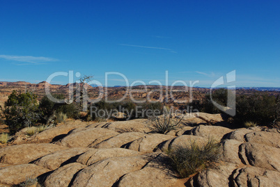 Rocks, canyons and mountain view in Grand Stair Escalante National Monument, Utah