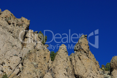 Rock towers and blue sky, Dixie National Forest, Utah