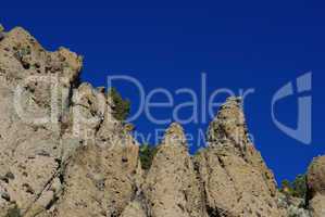 Rock towers and blue sky, Dixie National Forest, Utah